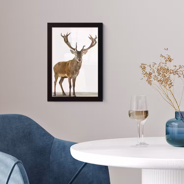 Poster met lijst - Hert - Dieren - Gewei - Kinderen - Meisjes - Jongens — 4