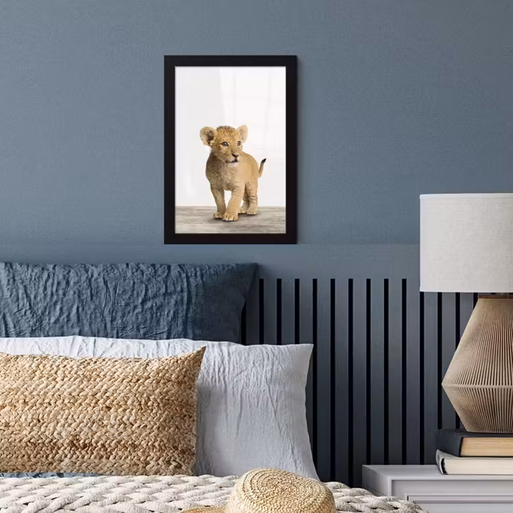 Poster met lijst - Leeuw - Welp - Kinderen - Jongens - Dieren - Meisjes — 3