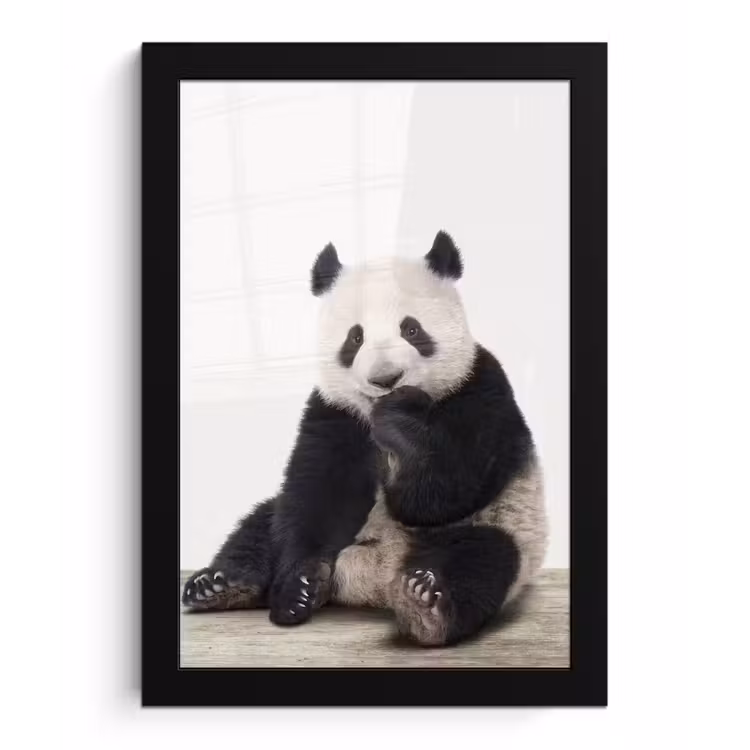 Poster met lijst - Panda - Dieren - Kinderen - Jongens - Meisjes - Pandabeer — 1