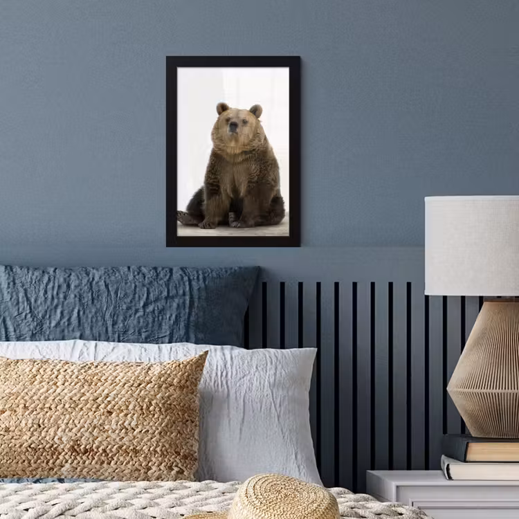 Poster met lijst - Bruine beer - Dieren - Beer - Schattig - Jongens - Meisjes — 3
