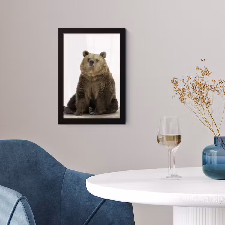 Poster met lijst - Bruine beer - Dieren - Beer - Schattig - Jongens - Meisjes — 4