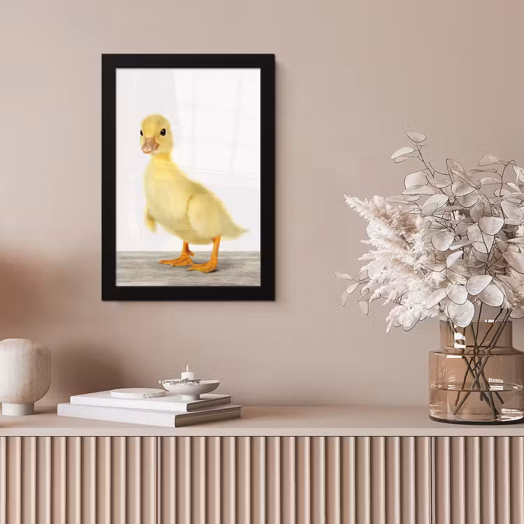 Poster met lijst - Eend - Kuiken - Dieren - Lief - Meisjes - Jongens - Kinderen — 5
