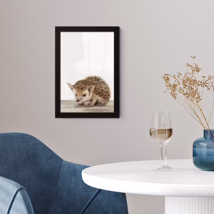 Poster met lijst - Egel - Dieren - Kinderen - Jongens - Meisjes — 4