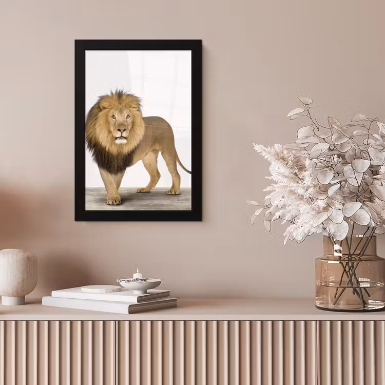 Poster met lijst - Jongens - Leeuw - Dieren - Kinderen - Meisjes — 5