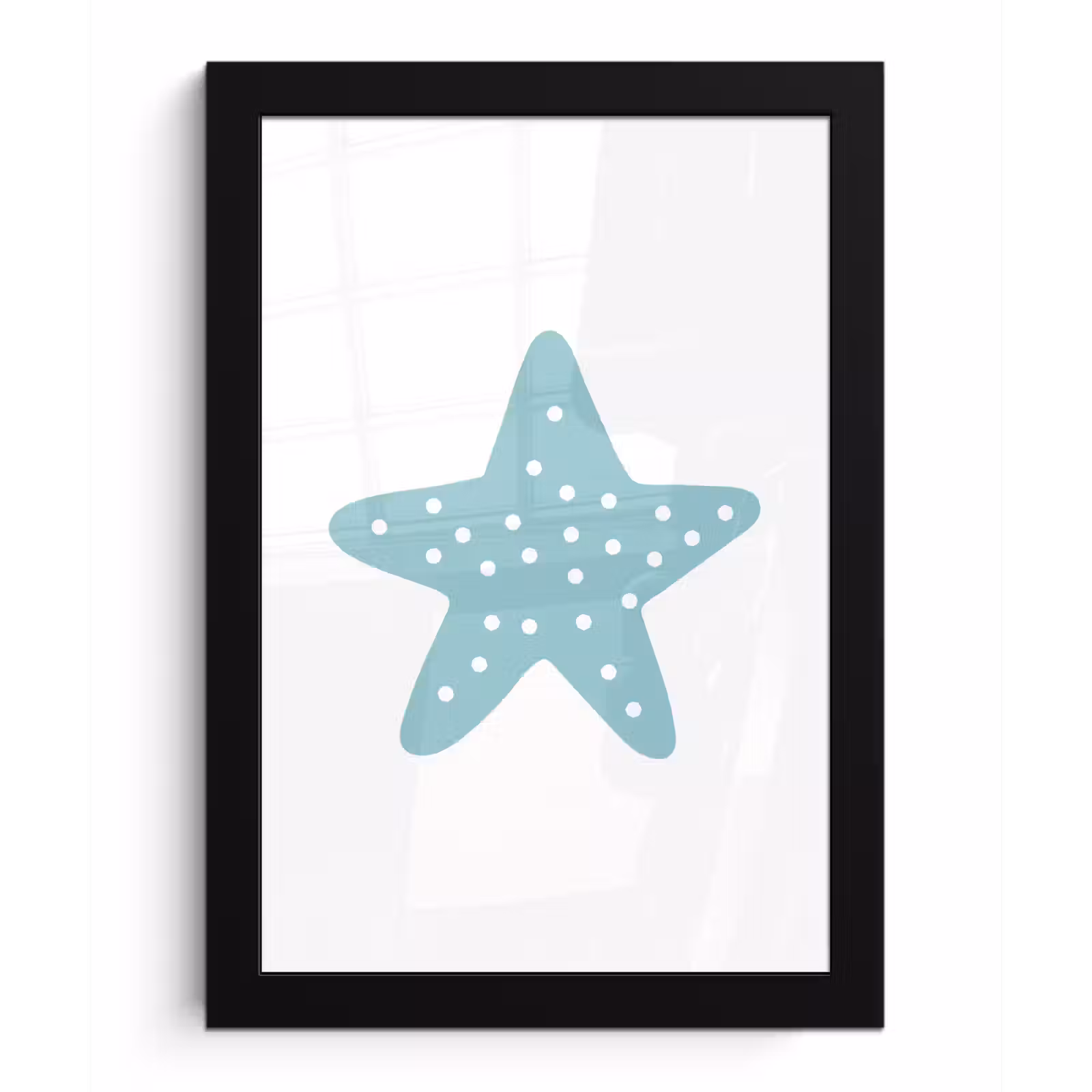 Poster met lijst - Ster - Stippen - Pastel - Meiden - Jongens - Kids — 1