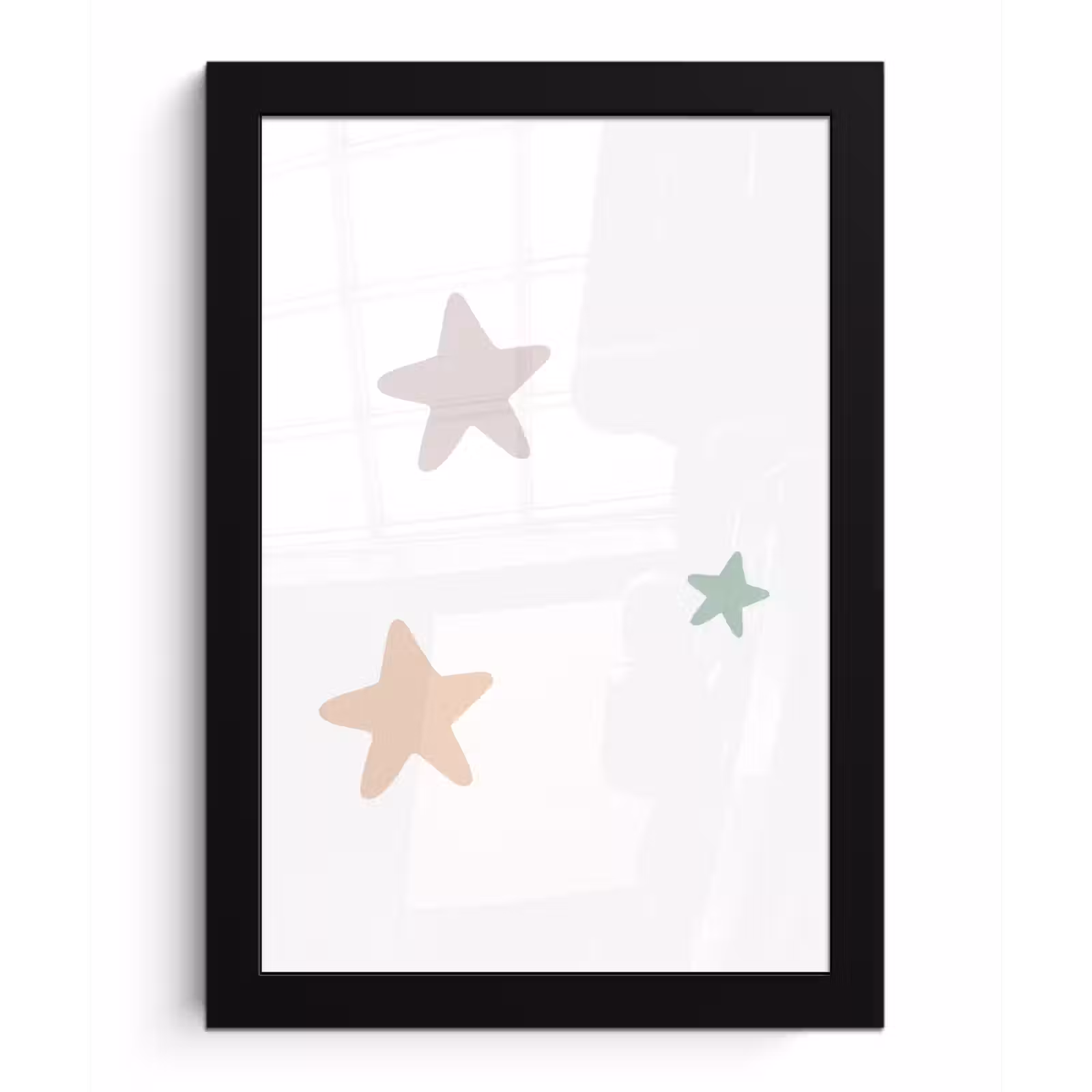 Poster met lijst - Sterren - Pastel - Meiden - Jongens - Kinderen — 1