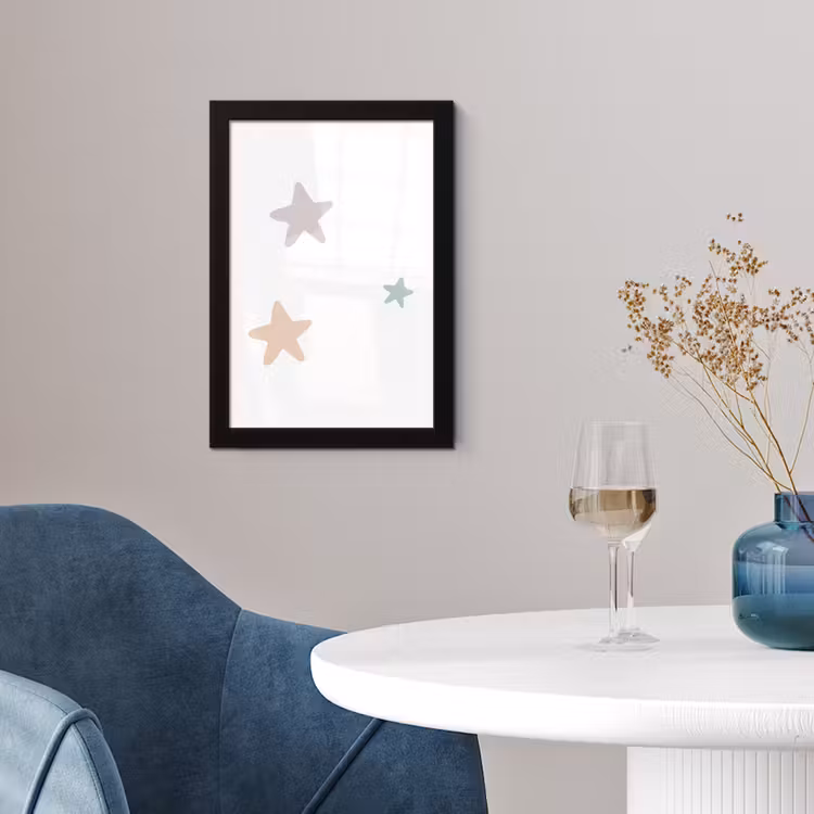 Poster met lijst - Sterren - Pastel - Meiden - Jongens - Kinderen — 4