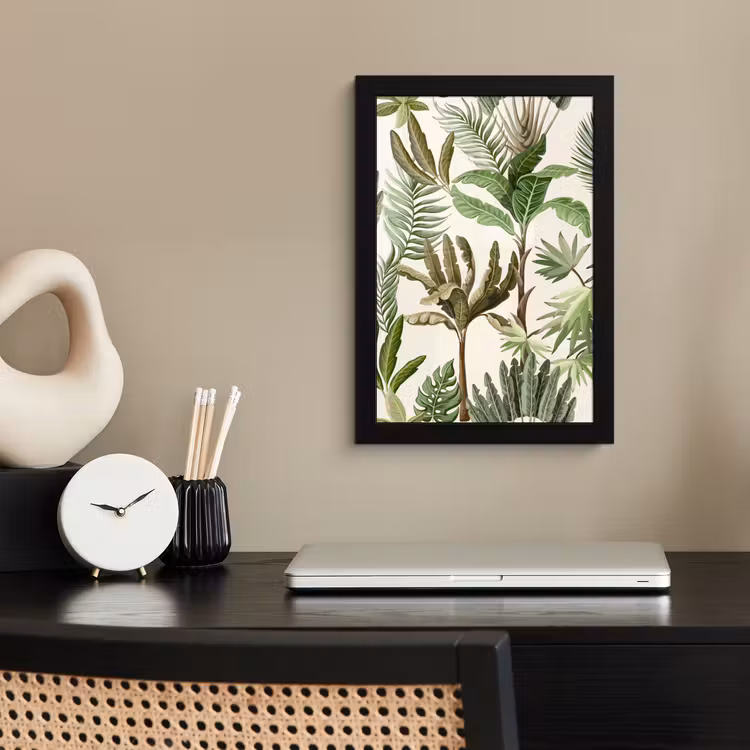 Poster met lijst - Jungle - Palmboom - Bananenplant - Kinderen - Natuur - Planten — 2