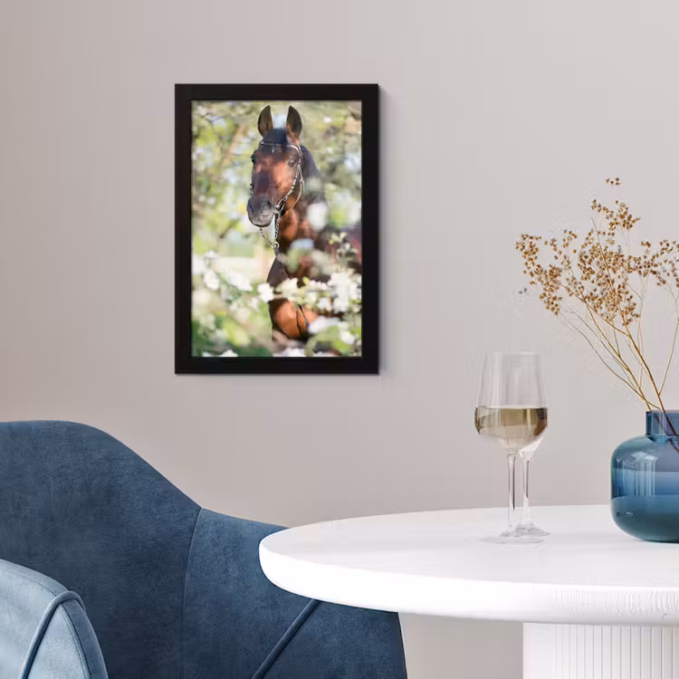 Poster met lijst - Paarden - Bloesem - Lente - Dieren — 4