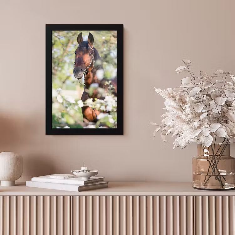 Poster met lijst - Paarden - Bloesem - Lente - Dieren — 5
