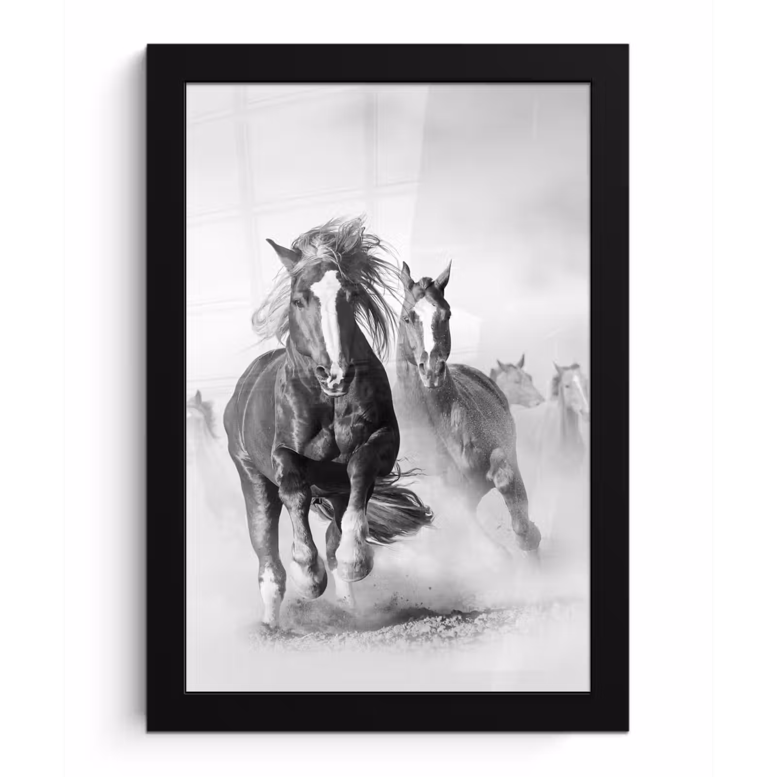 Poster met lijst - Paarden - Dieren - Illustratie — 1