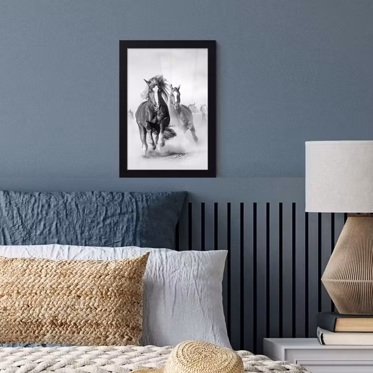 Poster met lijst - Paarden - Dieren - Illustratie — 3