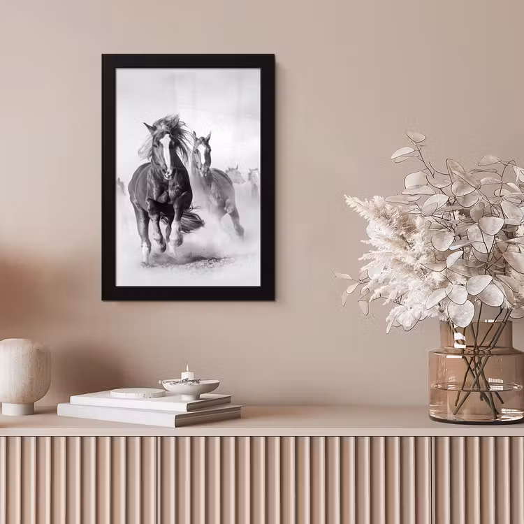 Poster met lijst - Paarden - Dieren - Illustratie — 5