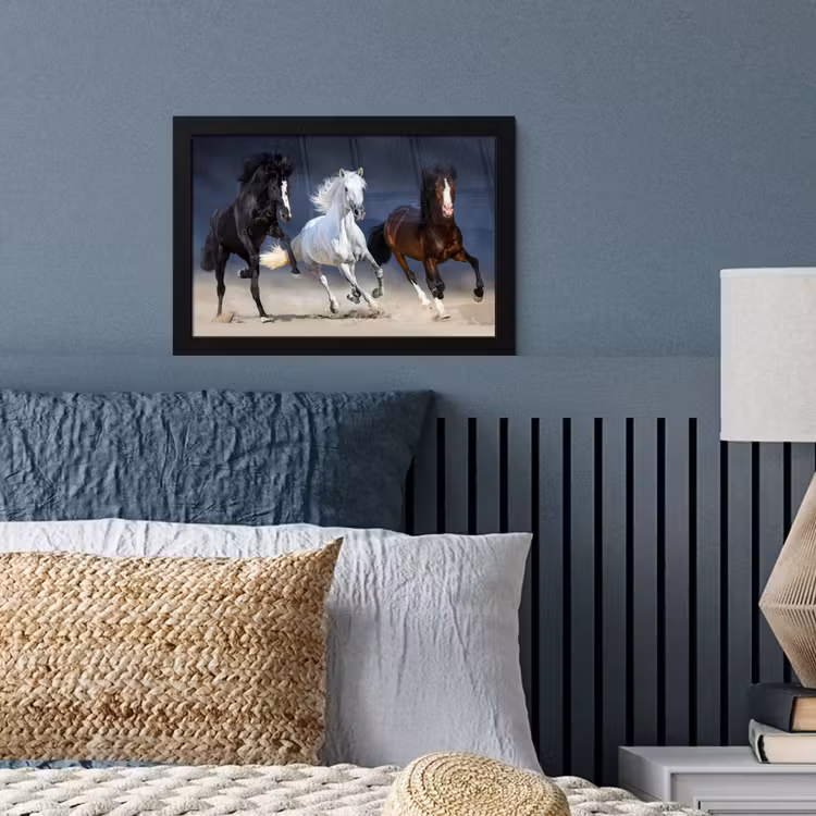 Poster met lijst - Paarden - Dieren - Zand — 3
