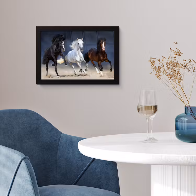 Poster met lijst - Paarden - Dieren - Zand — 4