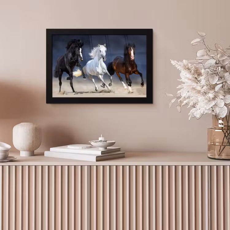 Poster met lijst - Paarden - Dieren - Zand — 5