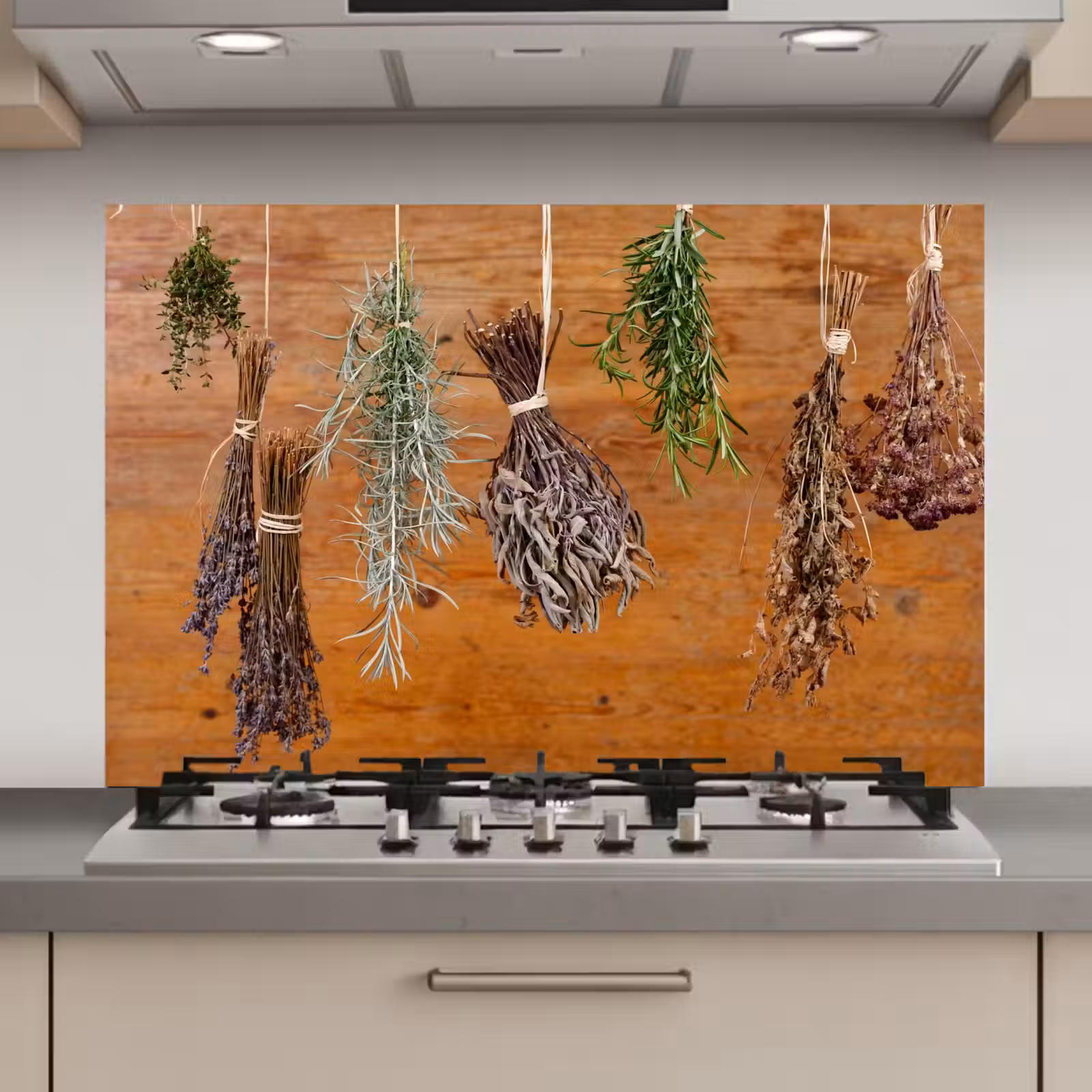 Spatscherm keuken - Gedroogde kruiden — 1