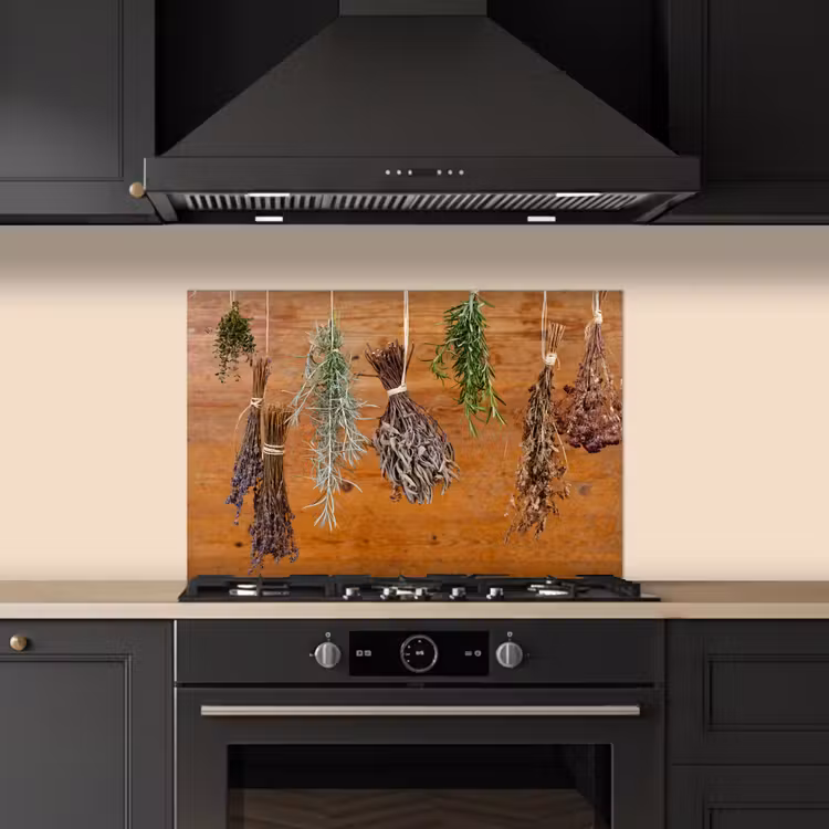 Spatscherm keuken - Gedroogde kruiden — 2