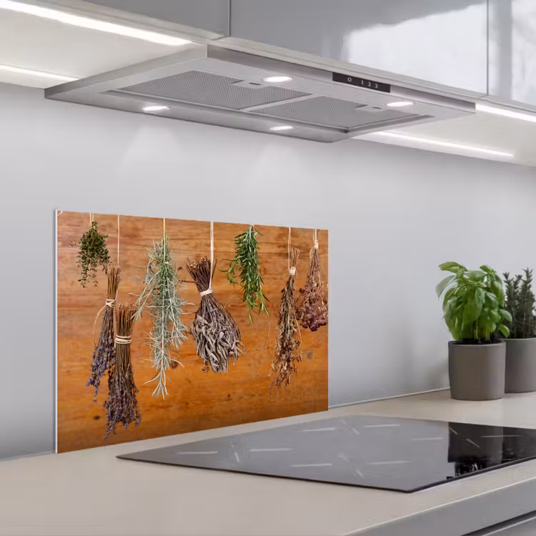 Spatscherm keuken - Gedroogde kruiden — 5