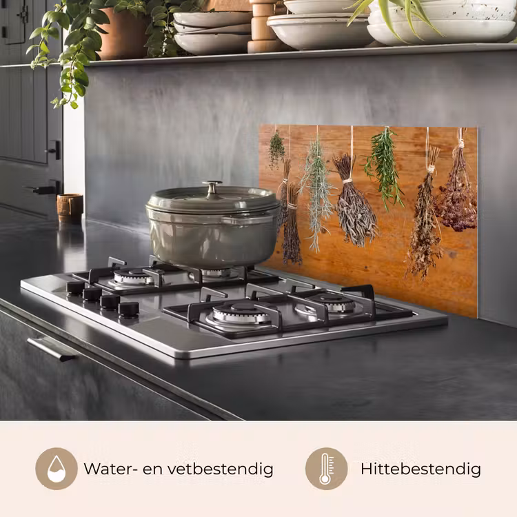 Spatscherm keuken - Gedroogde kruiden — 7