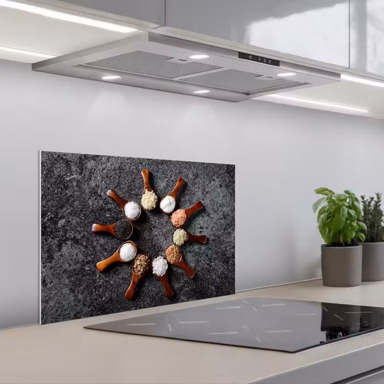 Spatscherm keuken - Lepel - Kruiden - Specerijen - Keuken - Industrieel — 5