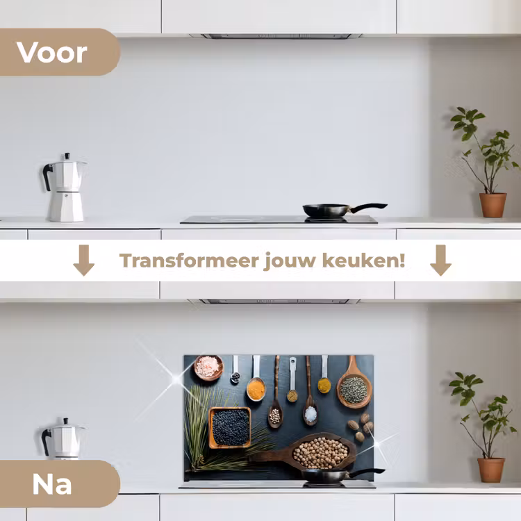 Spatscherm keuken - Kruiden - Lepels - Specerijen - Keuken — 3