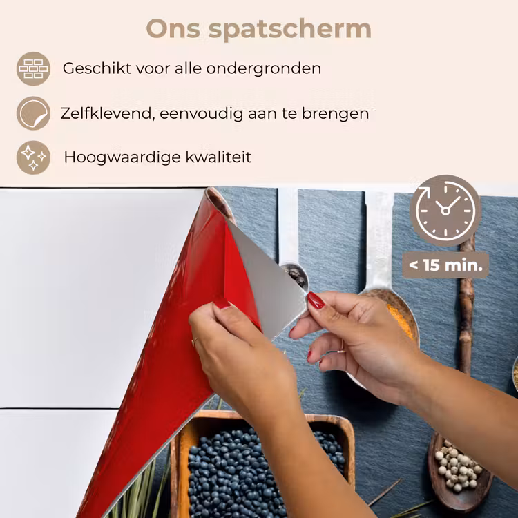 Spatscherm keuken - Kruiden - Lepels - Specerijen - Keuken — 4