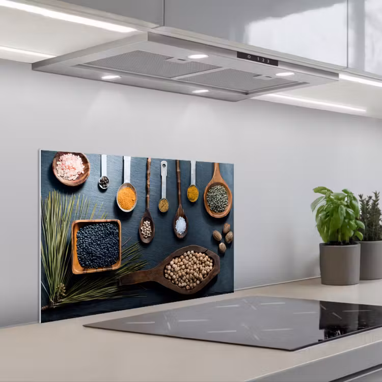 Spatscherm keuken - Kruiden - Lepels - Specerijen - Keuken — 5