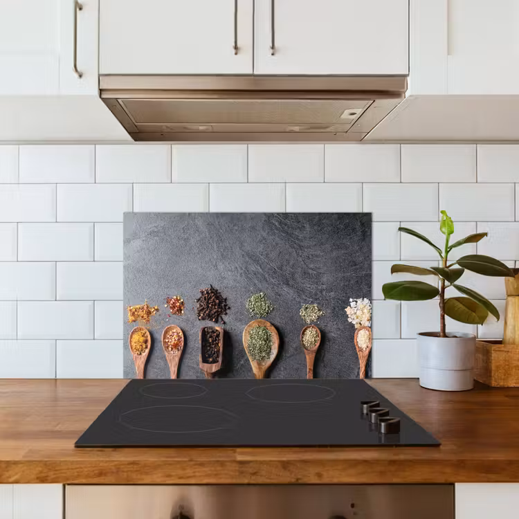 Spatscherm keuken - Pollepel - Kruiden - Specerijen - Industrieel — 6