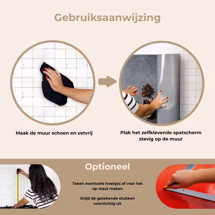 Spatscherm keuken - Pollepel - Kruiden - Specerijen - Industrieel — 8