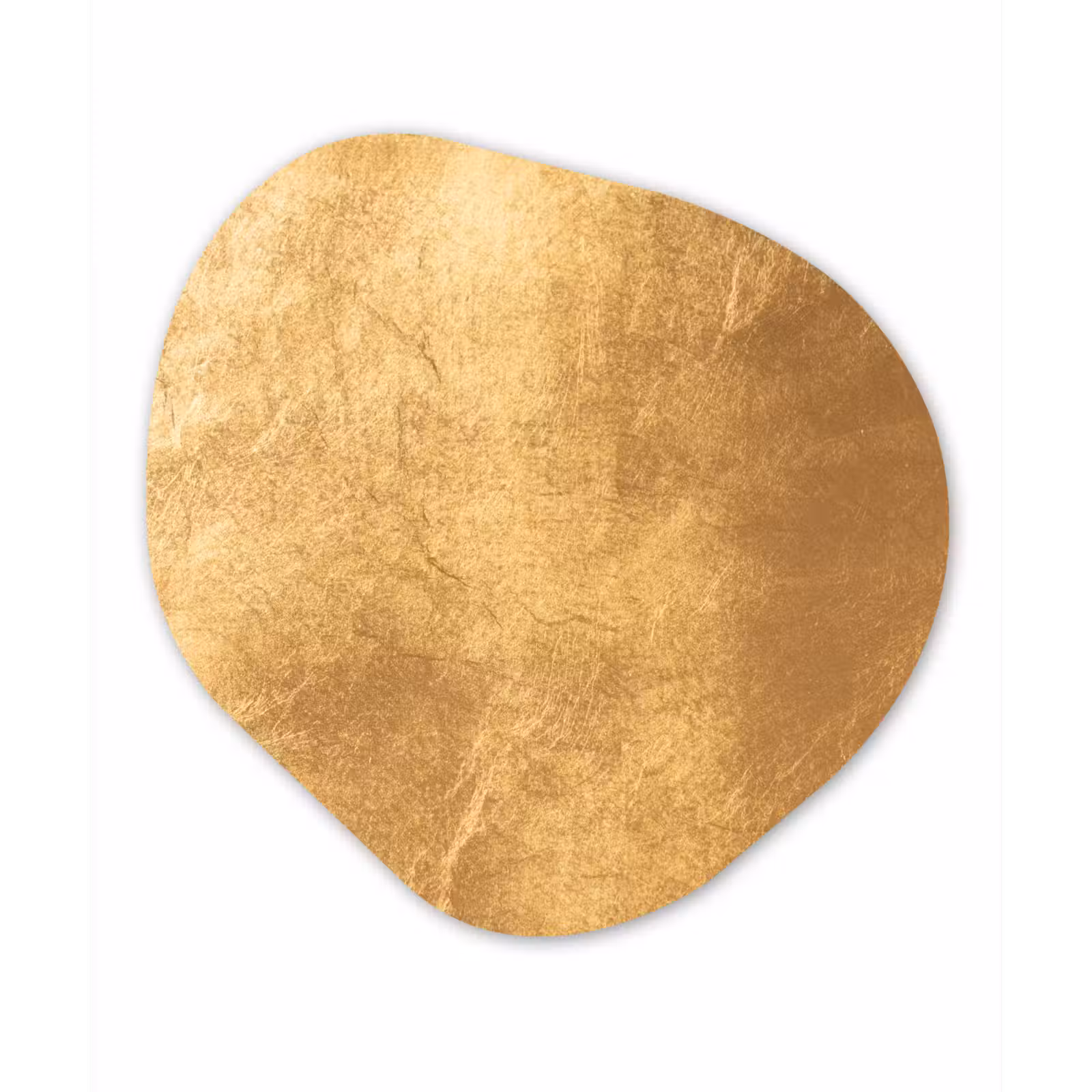 Organische Formen – Aluminium – Lichtval op een gouden muur — 1