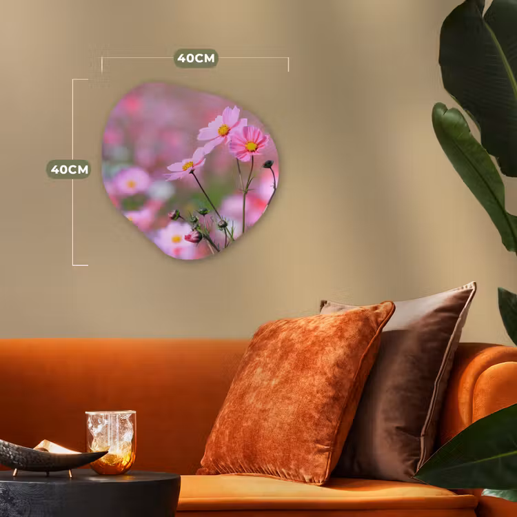 Organische Formen – Aluminium – Bloemen - Buiten - Roze — 4