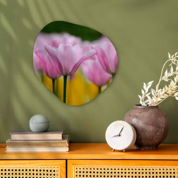 Organische Formen – Aluminium – Bloemen - Tulpen - Roze — 2