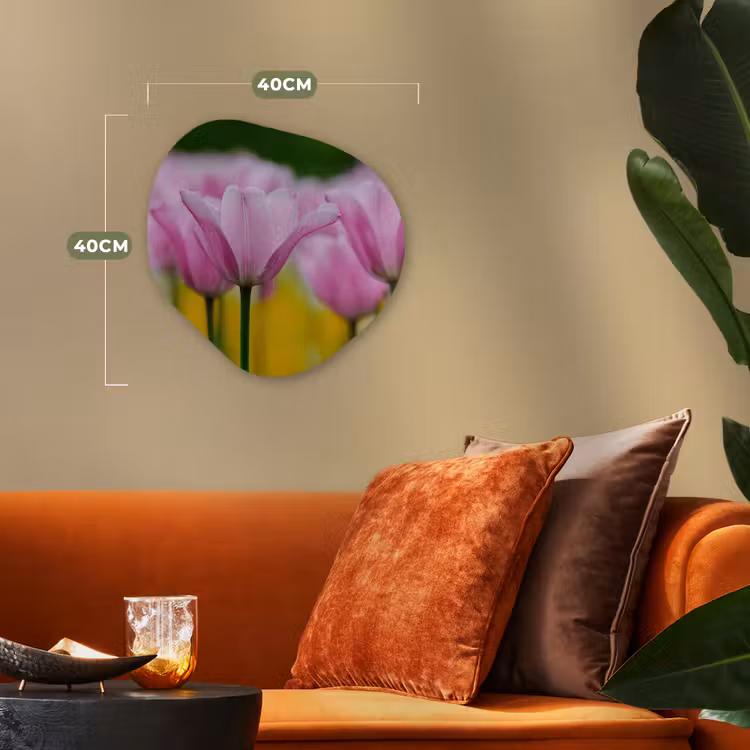 Organische Formen – Aluminium – Bloemen - Tulpen - Roze — 4
