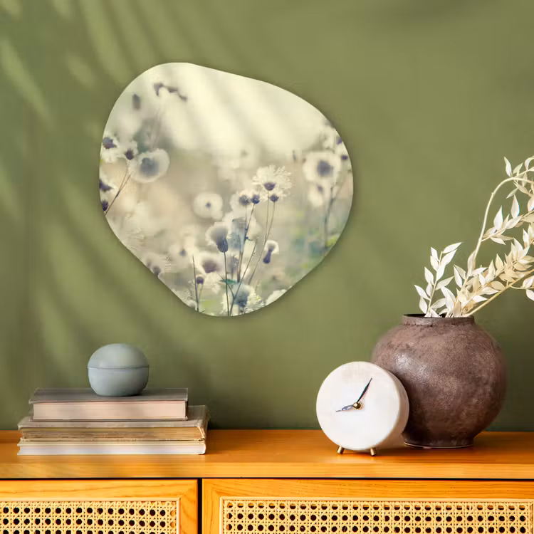 Organische Formen – Aluminium – Bloemen - Veld - Wit — 2