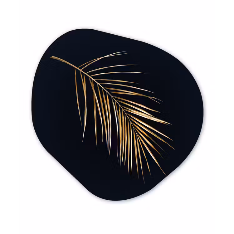 Organische Formen – Aluminium – Planten - Goud - Zwart - Bladeren - Luxe — 1