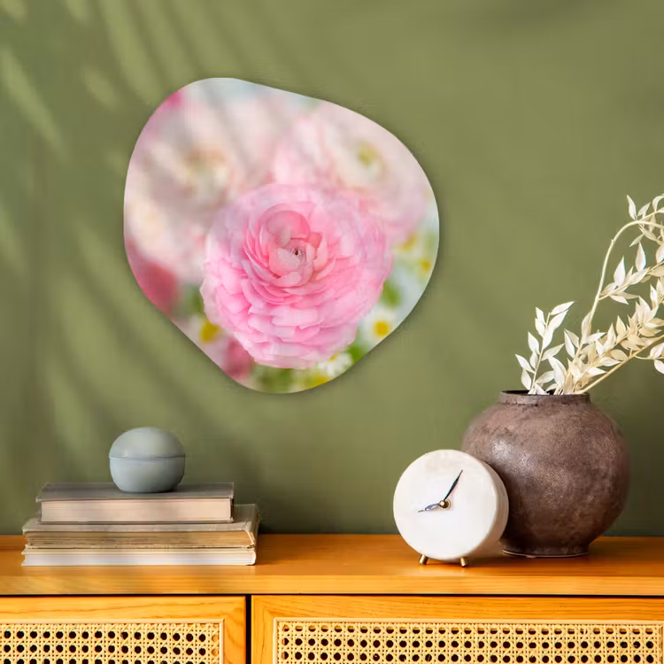 Organische Formen – Aluminium – Close-up van roze bloemen — 2