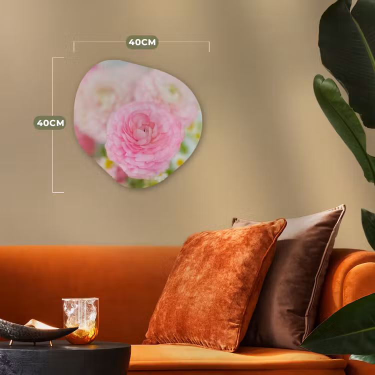 Organische Formen – Aluminium – Close-up van roze bloemen — 4