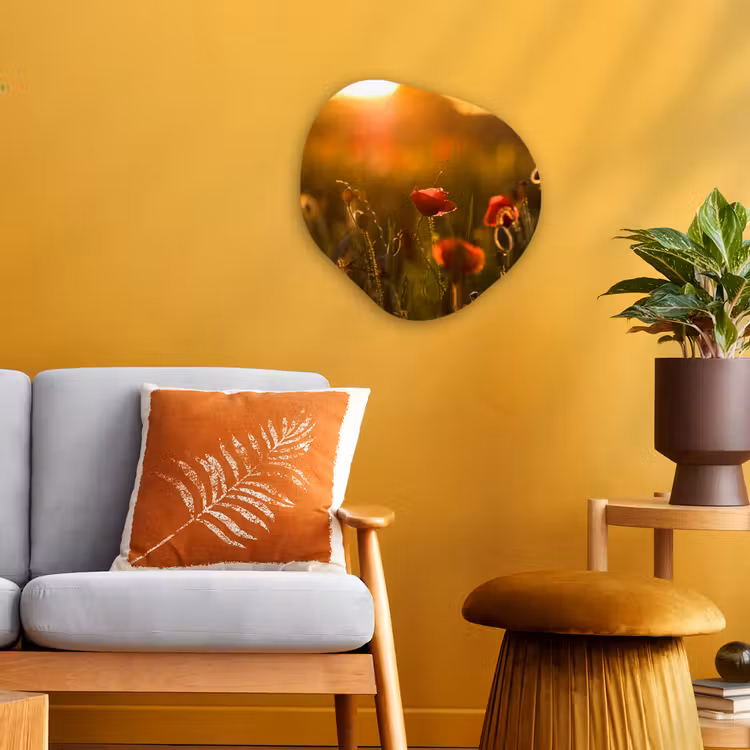 Organische Formen – Aluminium – Klaproos - Zonsondergang - Goud — 3