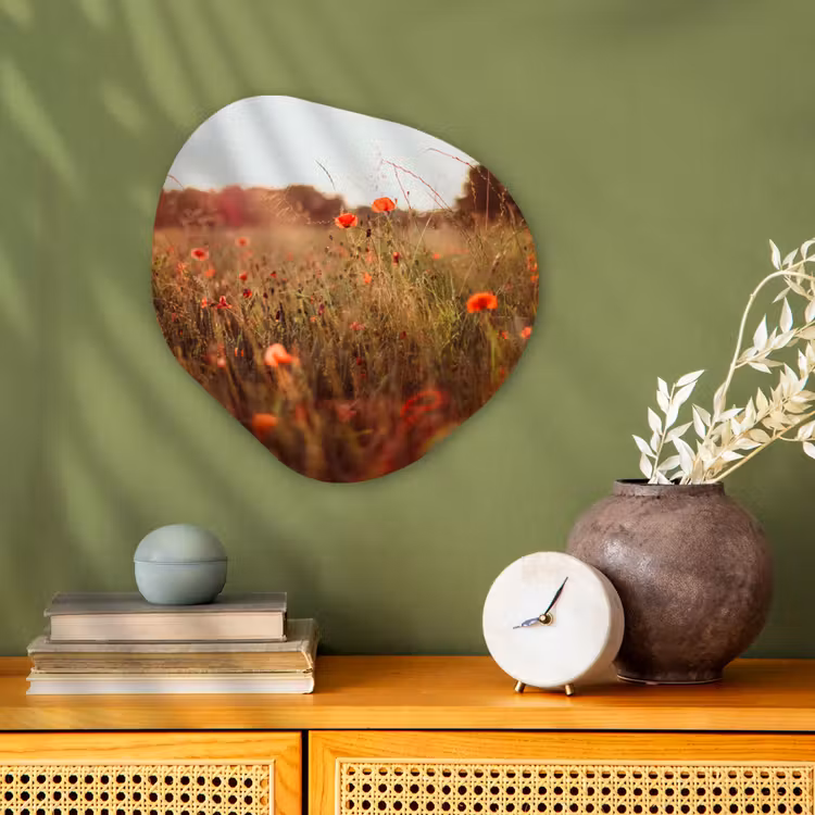 Organische Formen – Aluminium – Zonsondergang - Bloemen - Rood — 2