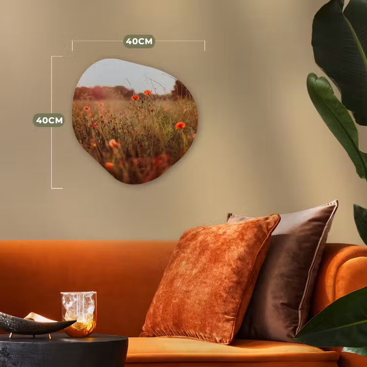 Organische Formen – Aluminium – Zonsondergang - Bloemen - Rood — 4