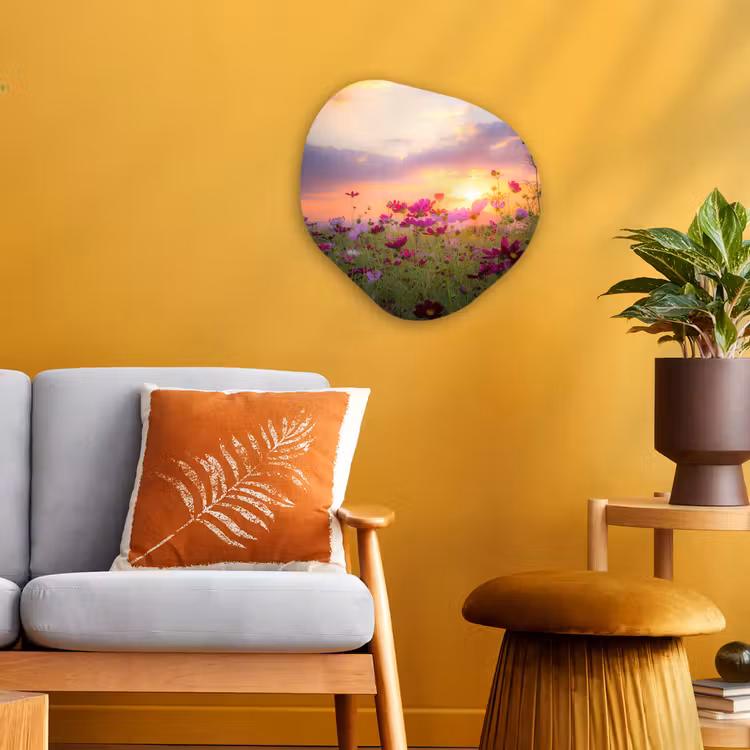 Organische Formen – Aluminium – Zonsondergang - Bloemen - Roze - Natuur - Groen — 3
