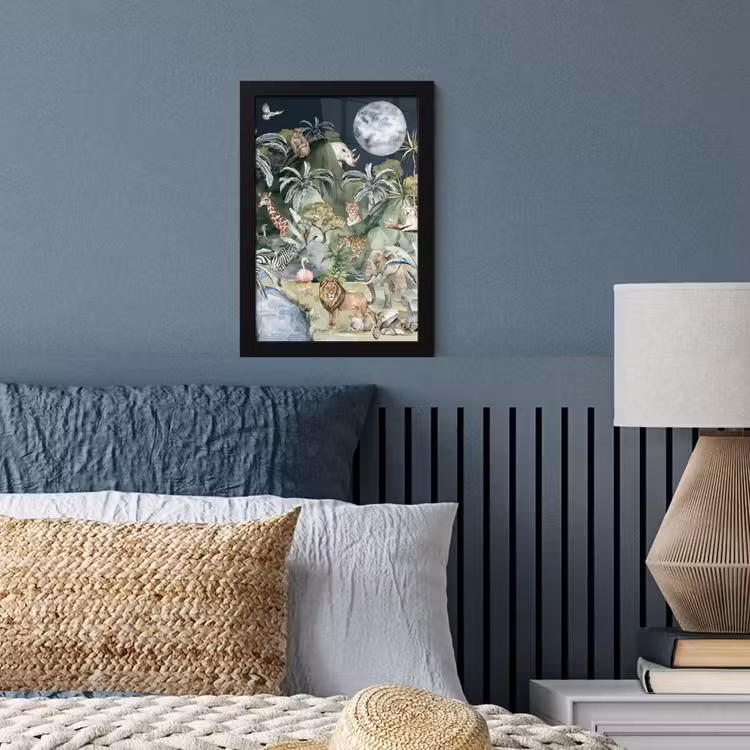 Poster met lijst - Kinderen - Jungle - Natuur - Dieren - Planten — 3