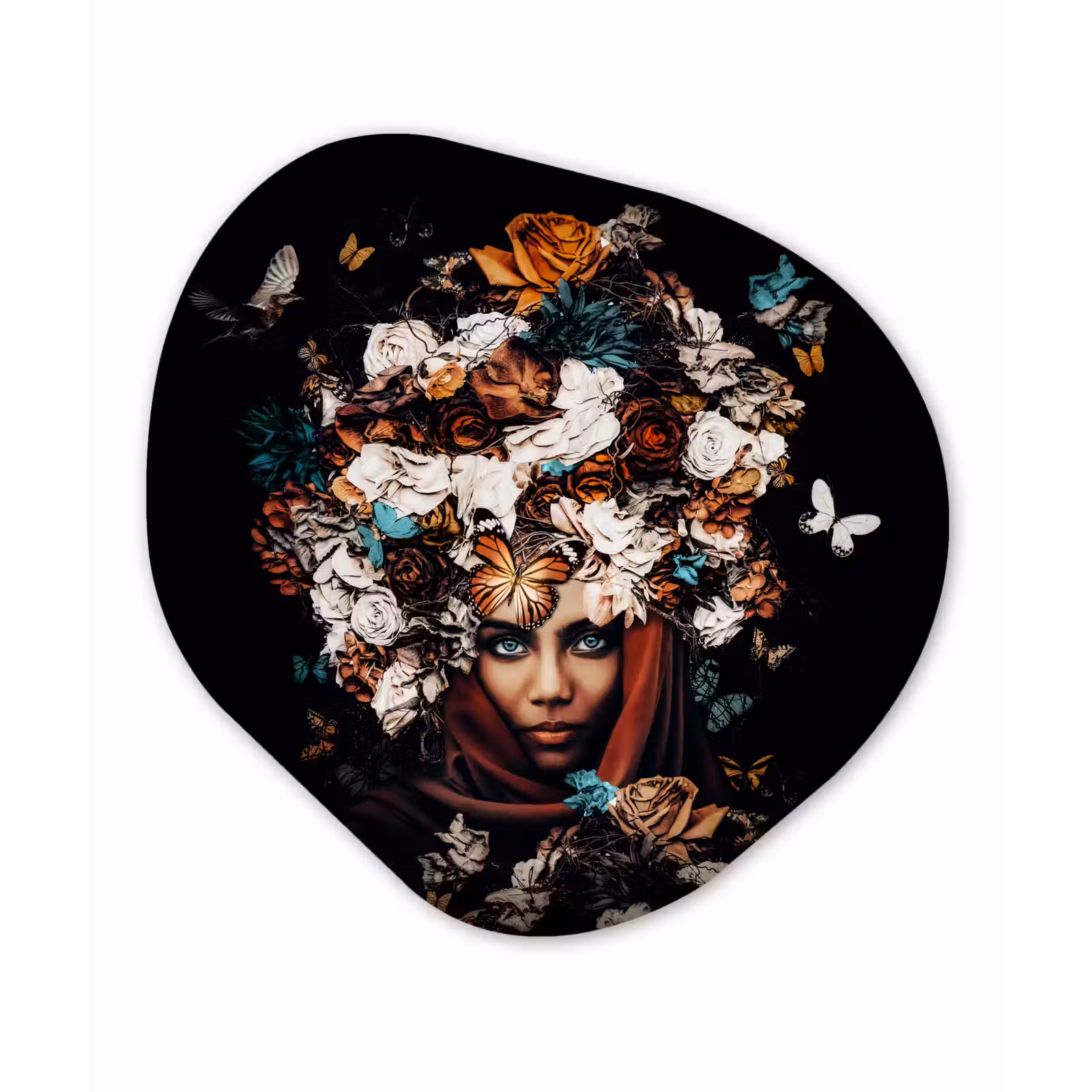 Organische Formen – Aluminium – Bloemen - Vlinder - Vrouwen - Hoofddoek — 1
