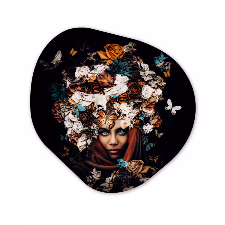 Organische Formen – Aluminium – Bloemen - Vlinder - Vrouwen - Hoofddoek — 1