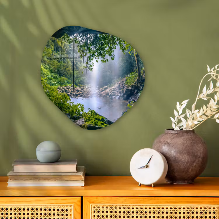 Organische Formen – Aluminium – Jungle - Regenwoud - Water - Waterval - Planten — 2