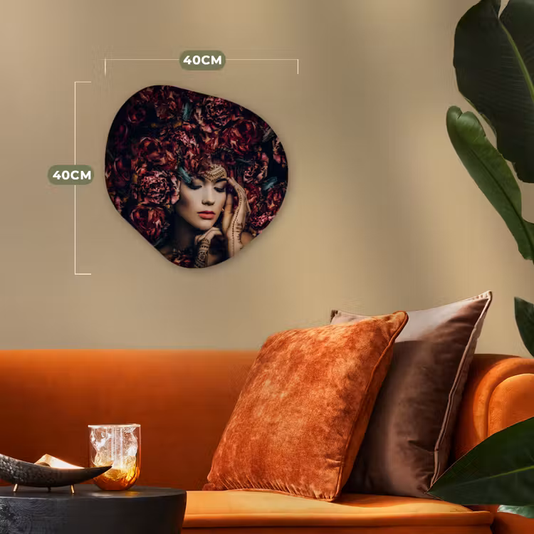 Organische Formen – Aluminium – Vrouw - Bloemen - Henna - Portret — 4