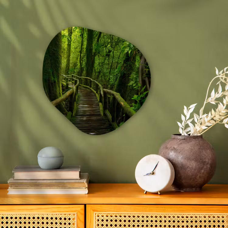 Organische Formen – Aluminium – Jungle - Brug - Mos - Natuur - Tropisch — 2