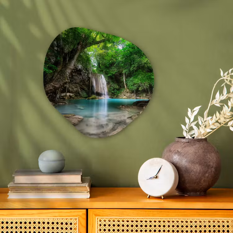 Organische Formen – Aluminium – Jungle - Waterval - Planten - Water - Natuur — 2