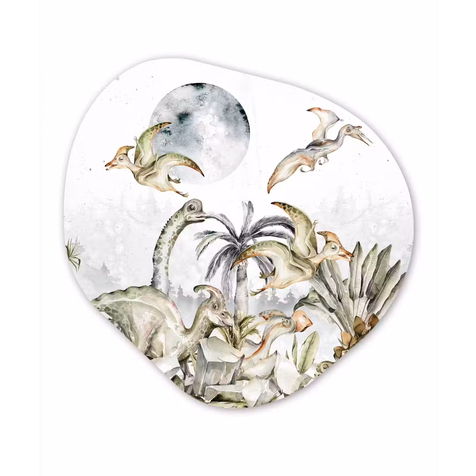 Organische Formen – Aluminium – Dinosaurus - Kinderen - Jungle - Groen - Dieren - Natuur — 1